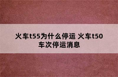 火车t55为什么停运 火车t50车次停运消息